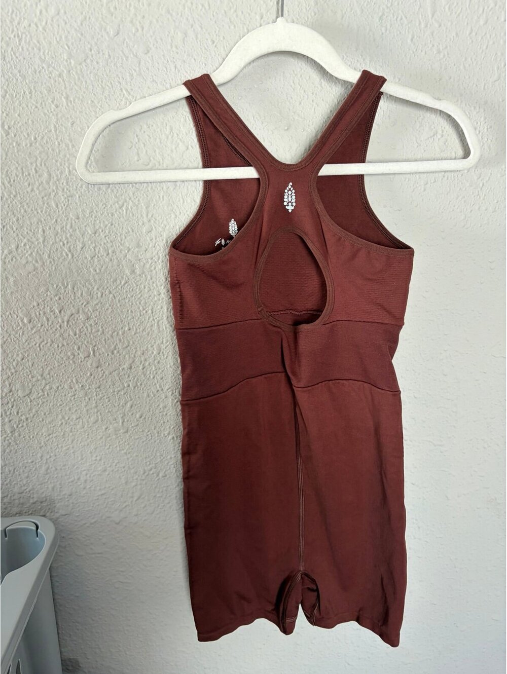 Free people movement brown seamless romper double lined size XS/S